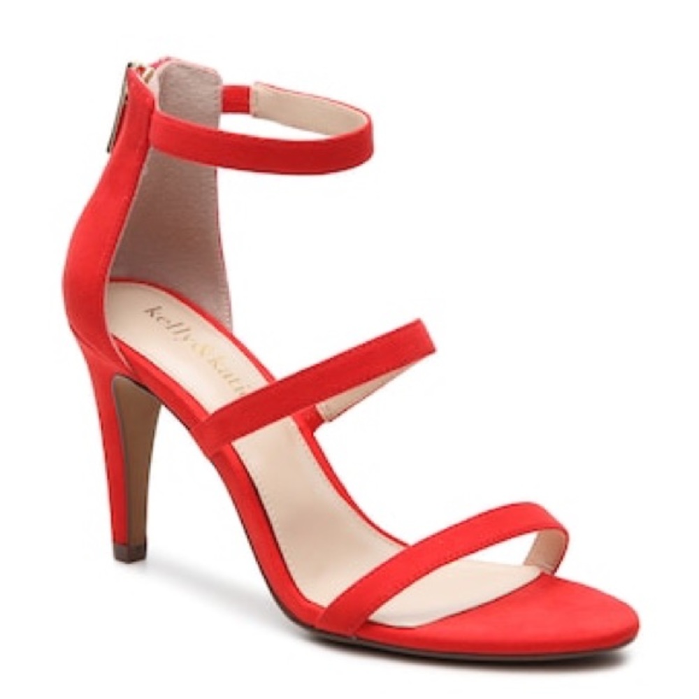Charlotte Russe | Red Double Strap Heels